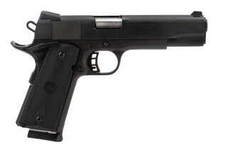 Rock Island M1911-A1 tactical 9mm pistol features a 5 inch barrel